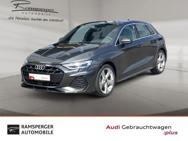 Grau Gebraucht 2024 Audi A3 Sportback S-Line Limousine | 34.880 € (Superpreis) - Bild 1/4