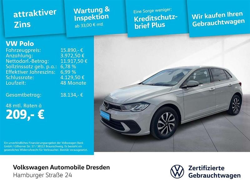 Gebraucht VW Polo Active 80 PS (58 kW) 2023 Grau Kleinwagen