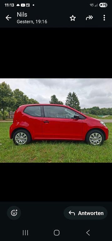 Rot Gebraucht 2018 VW up! take up! Kleinwagen | 7.900 € (Fairer Preis) - Bild 1/4