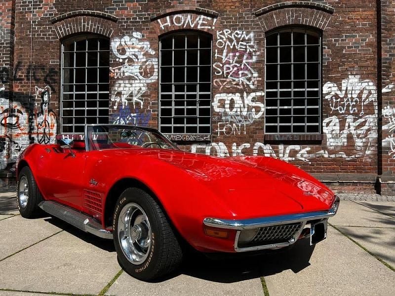 Second-hand Corvette C3 300 CP (220 kW) 1970 Roșu Cabrio