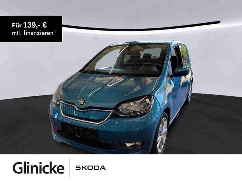 Blau Gebraucht 2021 Skoda Citigo-e IV Style Kleinwagen | 13.880 € (Guter Preis) - Bild 1/3