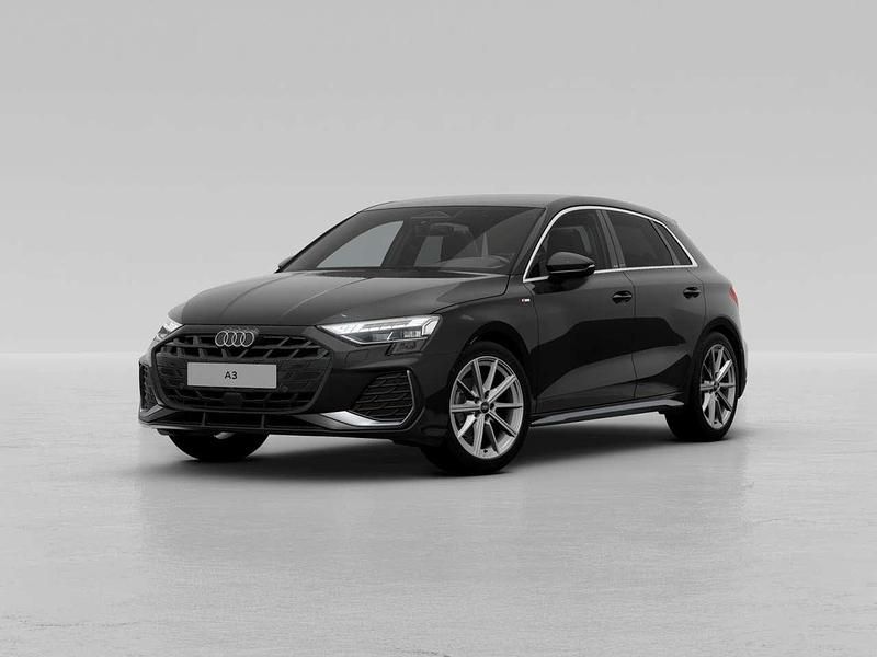 Mythosschwarz metallic Neu 2025 Audi A3 S-Line Limousine | 38.990 € (Guter Preis) - Bild 1/4