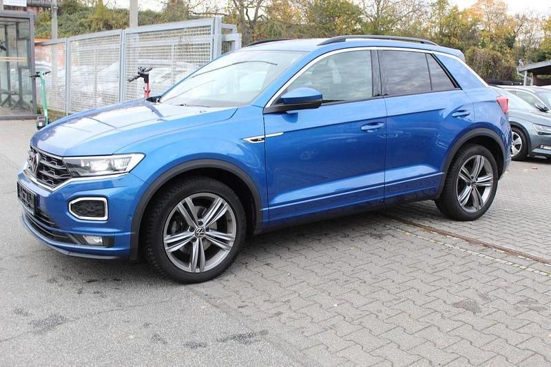 Ravennablau Gebraucht 2021 VW T-Roc R-line SUV | 21.999 € (Guter Preis) - Bild 1/4