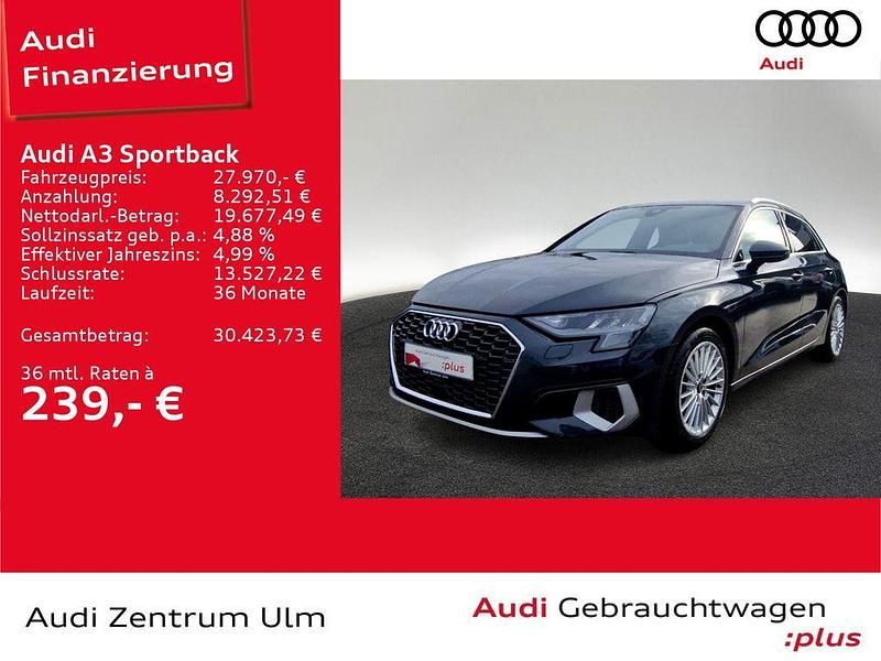 Gebraucht Audi A3 Advanced Plus 150 PS (110 kW) 2022 Manhattangrau metallic Limousine