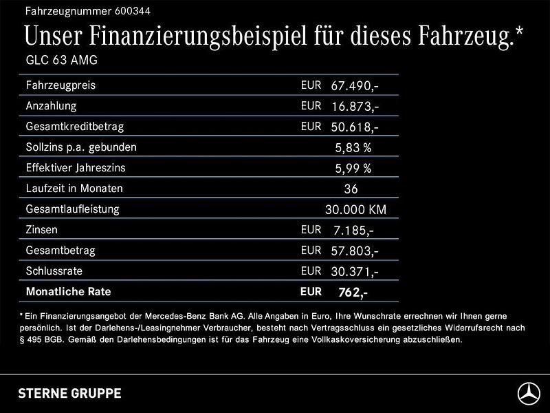 Grau Gebraucht 2022 Mercedes GLC63 AMG AMG SUV | 67.490 € (Fairer Preis) - Bild 1/1