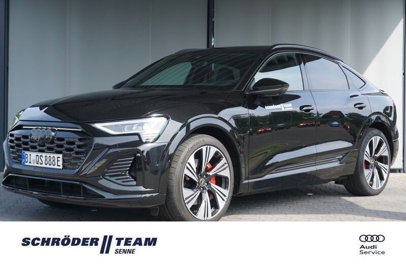 Mythosschwarz metallic Gebraucht 2023 Audi Q8 e-tron S-Line SUV | 76.890 € - Bild 1/4