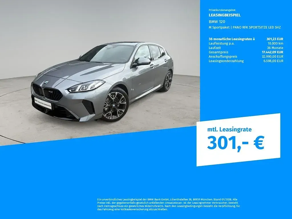 Gebraucht BMW 120 M Sport 170 PS (125 kW) 2026 Silber Kleinwagen