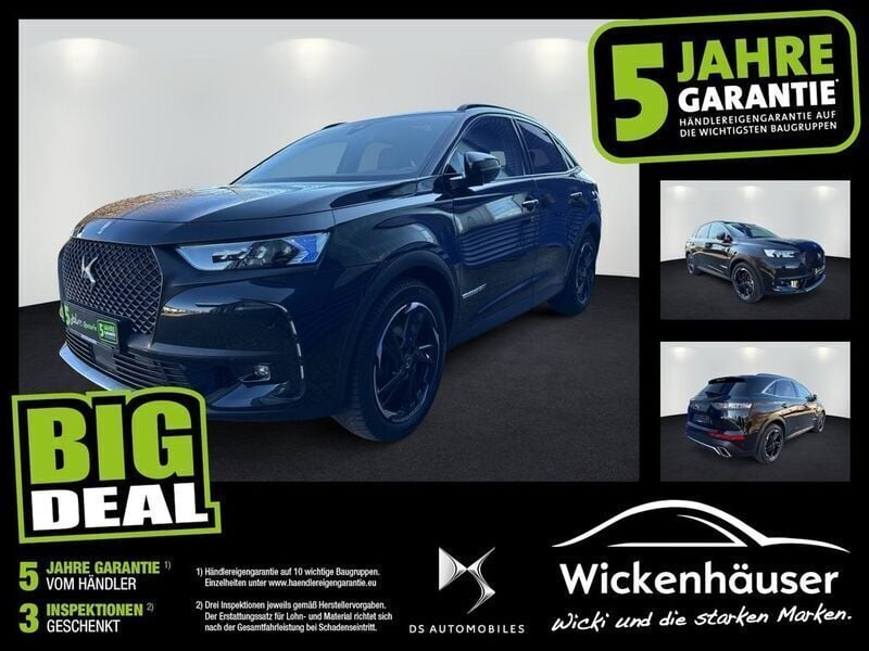 Lackierung schwarz perla nera/metallic klarlack Gebraucht 2021 DS Automobiles DS7 Crossback SUV | 24.490 € (Etwas zu teuer) - Bild 1/4