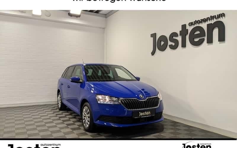 Blau (energyblau) Gebraucht 2020 Skoda Fabia Ambition Kleinwagen | 13.990 € (Fairer Preis) - Bild 1/4