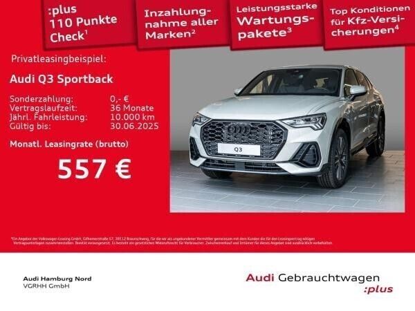 Silber (n8 tausilber metallic) Gebraucht 2025 Audi Q3 Sportback S-Line SUV | 44.791 € (Fairer Preis) - Bild 1/3
