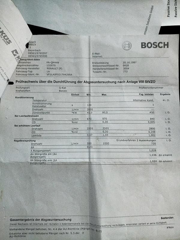 Gebraucht Renault Mégane 90 PS (66 kW) 1997 Rot Limousine