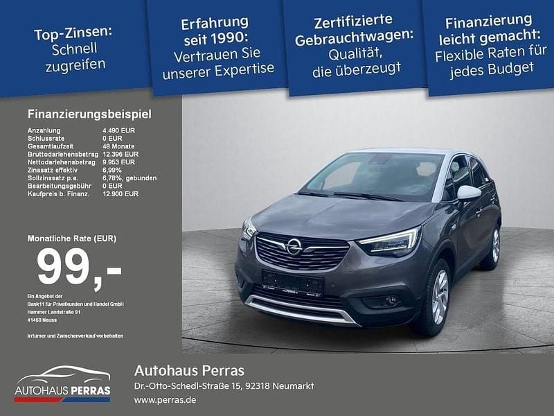 Grau Gebraucht 2020 Opel Crossland Innovation SUV | 13.900 € (Superpreis) - Bild 1/4