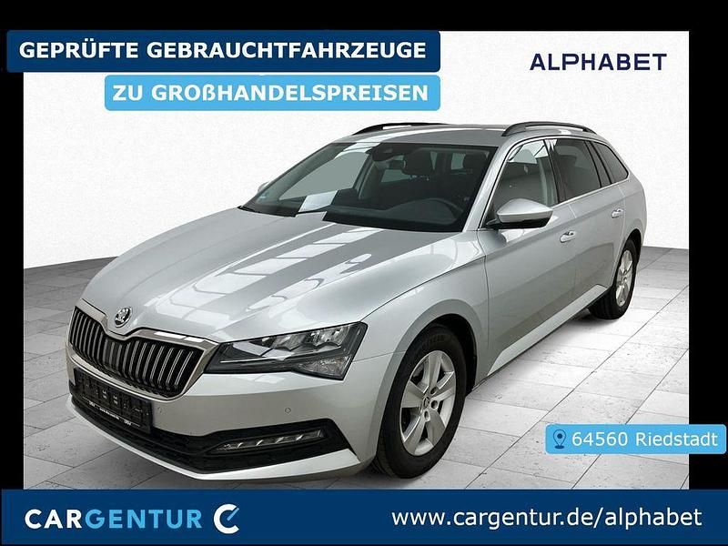 Brillantsilber metallic Gebraucht 2020 Skoda Superb Ambition Kombi | 21.590 € (Fairer Preis) - Bild 1/2