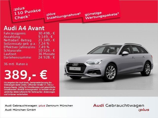 Florettsilber metallic Gebraucht 2023 Audi A4 Ambiente Kombi | 32.667 € (Guter Preis) - Bild 1/2