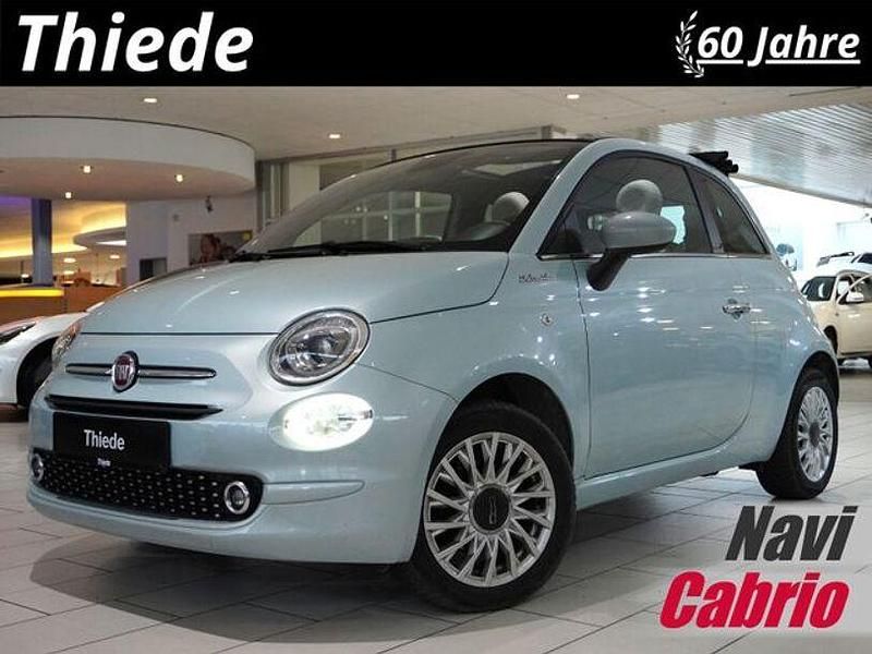 Blau metallic (metallic) Gebraucht 2022 Fiat 500C Cabrio | 12.800 € (Guter Preis) - Bild 1/3
