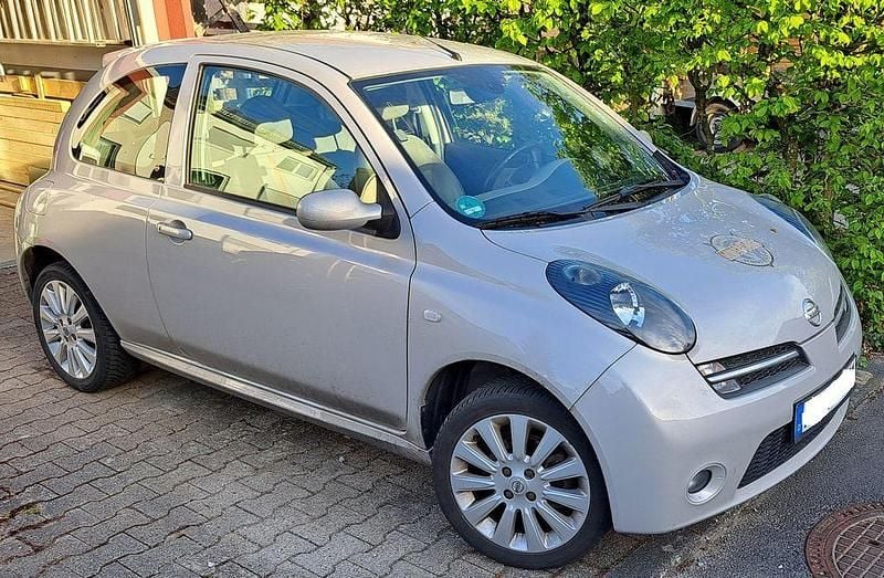 Silber Gebraucht 2007 Nissan Micra Acenta Kleinwagen | 1.300 € (Fairer Preis) - Bild 1/4