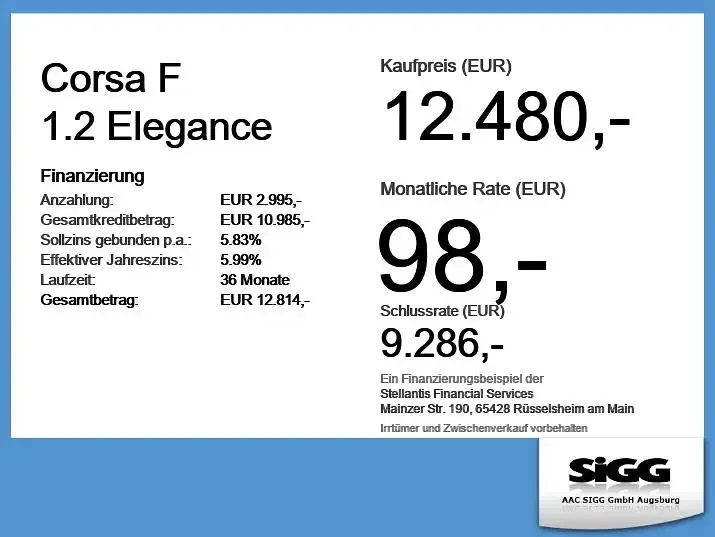 Gebraucht Opel Corsa Elegance 101 PS (74 kW) 2022 Perl blau (metallic) Kleinwagen