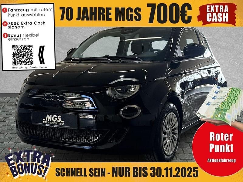 Onyx schwarz Gebraucht 2021 Fiat 500e Action Kleinwagen | 11.490 € (Fairer Preis) - Bild 1/4