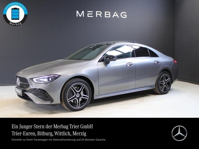 Metalliclack mountaingrau Gebraucht 2024 Mercedes CLA250e AMG Limousine | 41.760 € (Teuer) - Bild 1/4