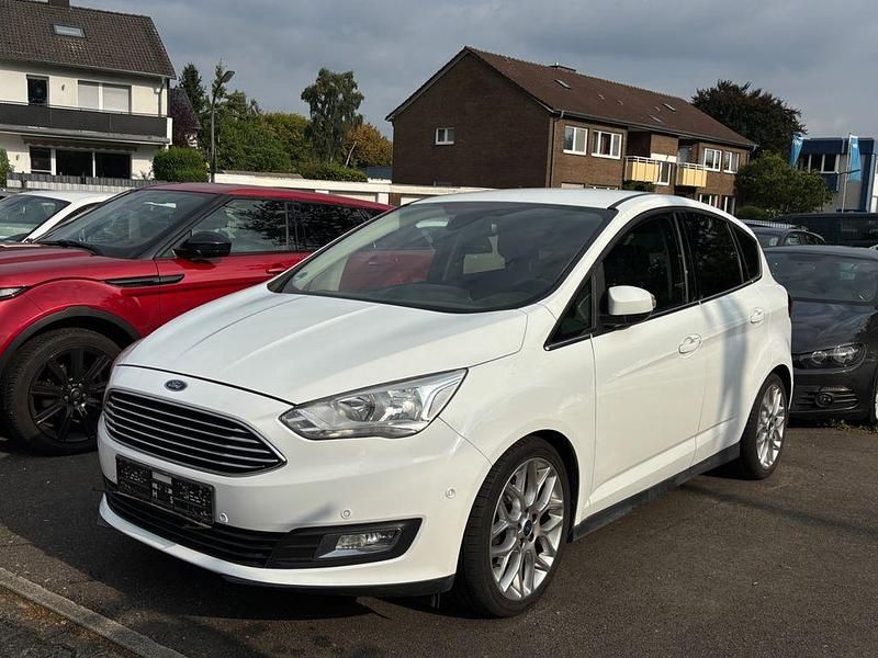 Weiß Gebraucht 2016 Ford C-MAX Titanium Van / Kleinbus | 9.455 € (Fairer Preis) - Bild 1/2