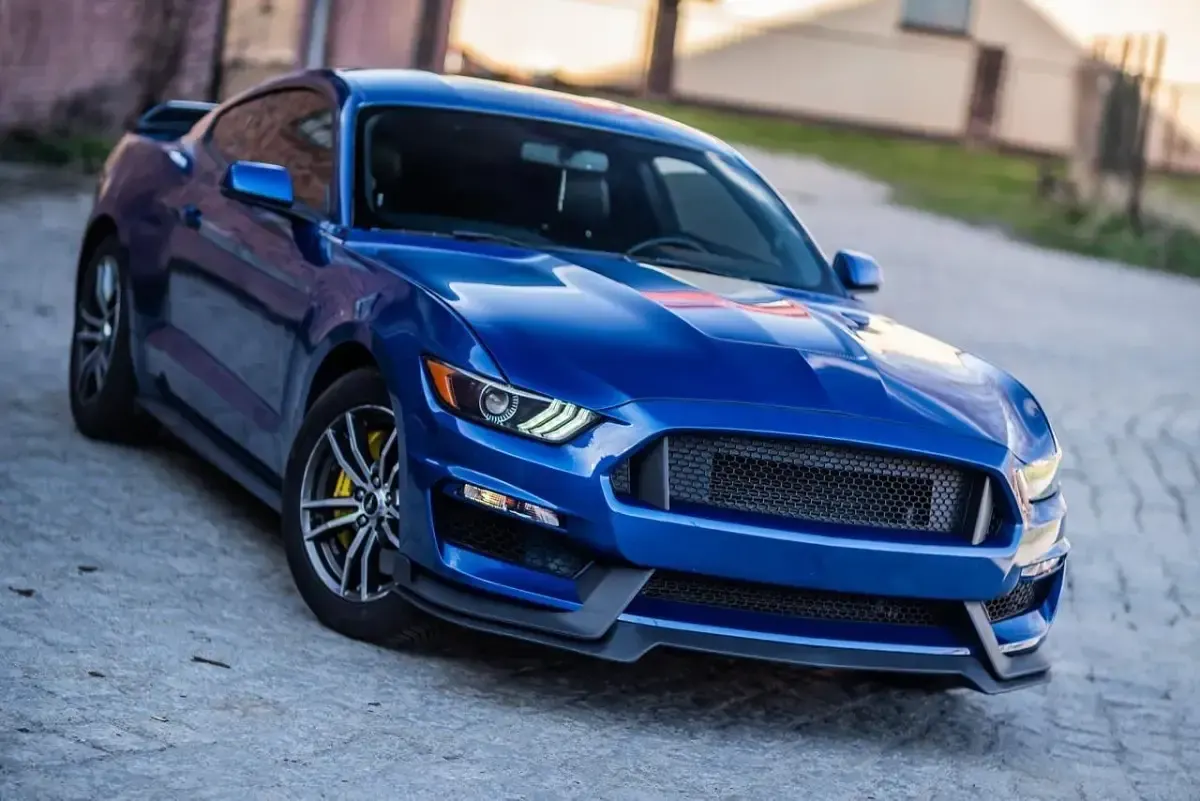 Gebraucht Ford Mustang GT Premium 426 PS (313 kW) 2017 Blau Coupé