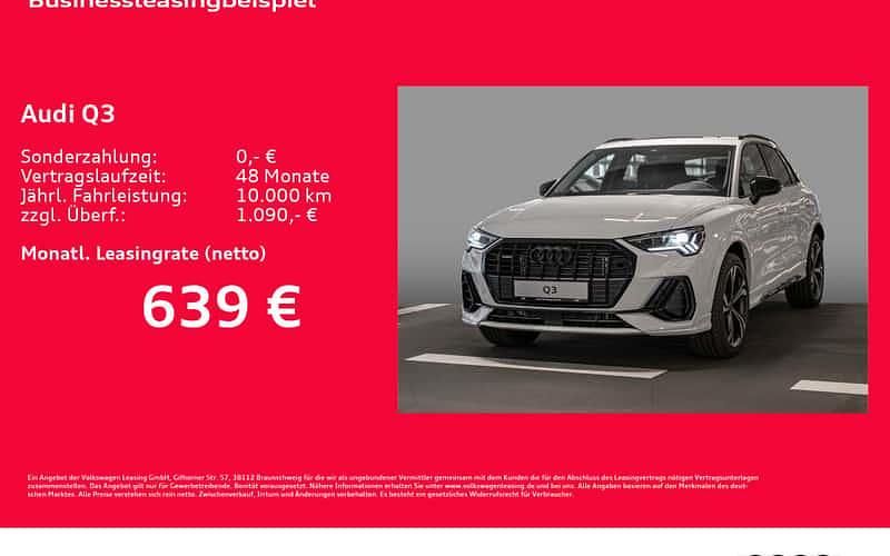 Weiß Neu 2025 Audi Q3 Sportback S-Line SUV | 60.877 € (Teuer) - Bild 1/4