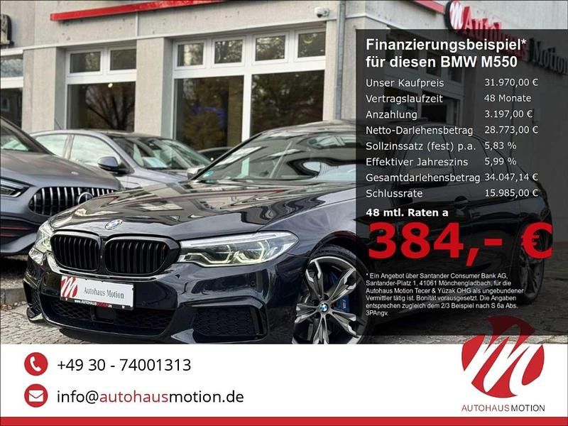 Carbonschwarz metallic Gebraucht 2018 BMW 550 Limousine | 31.970 € (Fairer Preis) - Bild 1/4