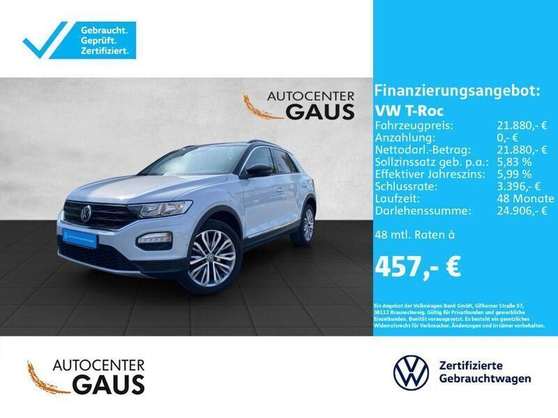 Silber Gebraucht 2020 VW T-Roc IQ Drive SUV | 22.480 € (Etwas zu teuer) - Bild 1/2