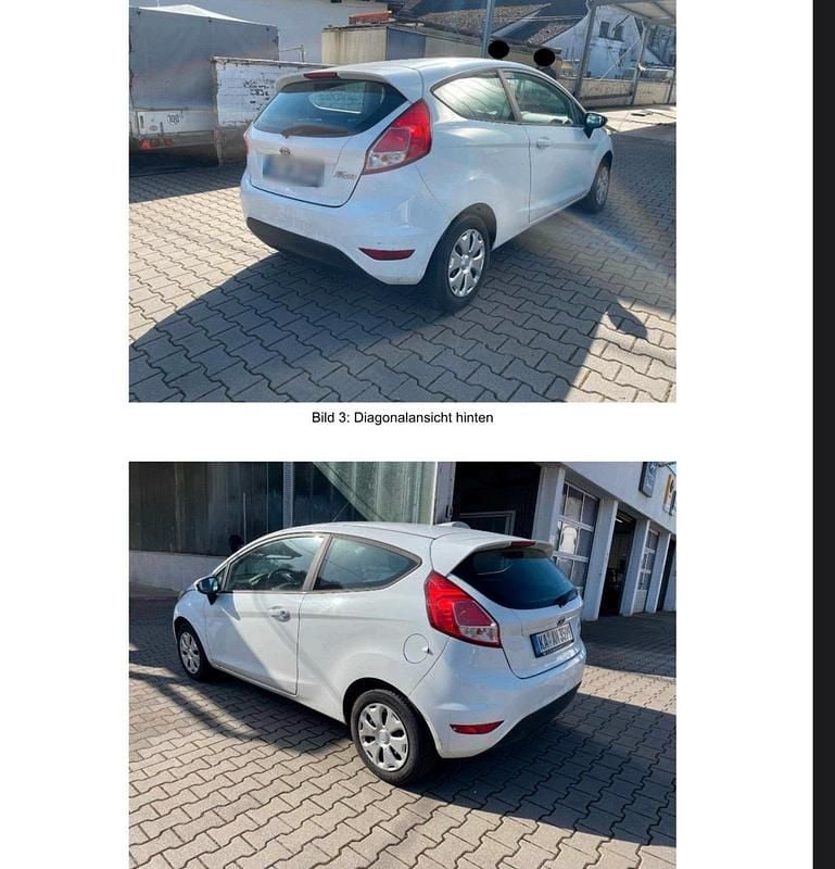 Gebraucht Ford Fiesta 69 PS (50 kW) 2014 Weiß Kleinwagen