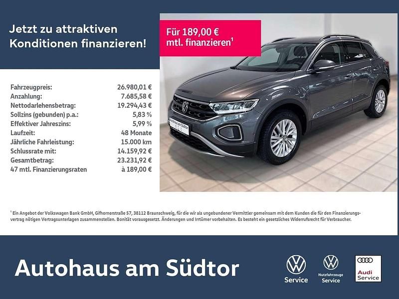 Indiumgrau metallic Gebraucht 2022 VW T-Roc Life SUV | 26.980 € (Guter Preis) - Bild 1/4