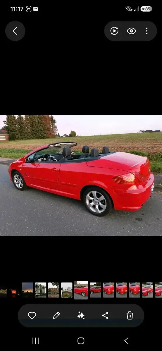 Gebraucht Peugeot 307 CC 2006 Rot Cabrio