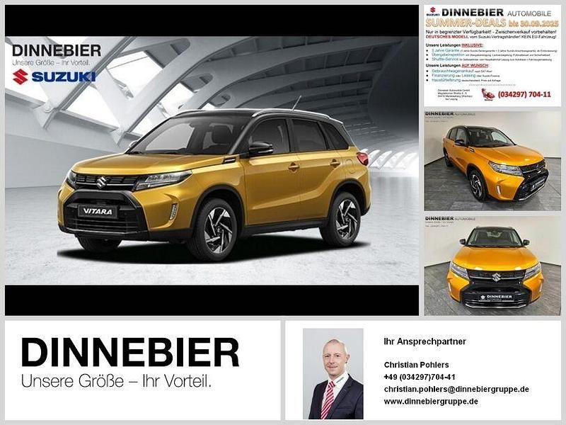 Solar yellow pearl metallic / Gebraucht 2025 Suzuki Vitara Comfort+ SUV | 24.140 € (Fairer Preis) - Bild 1/2