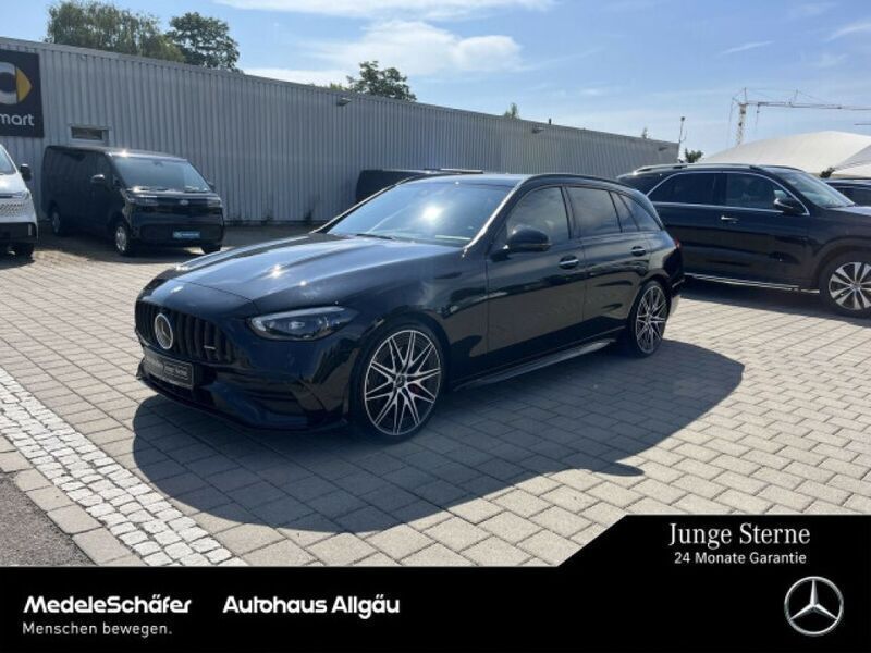 Lack obsidianschwarz (metallic) Gebraucht 2023 Mercedes C43 AMG Kombi | 62.959 € (Teuer) - Bild 1/4