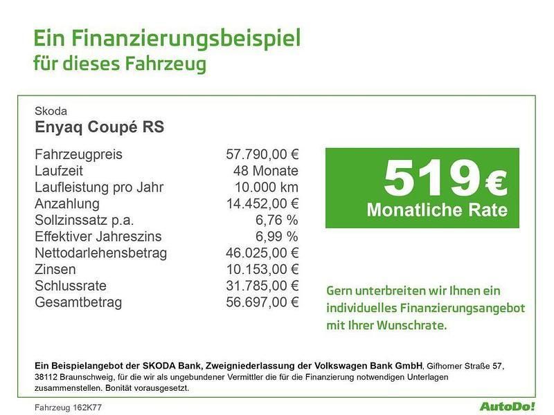 Rot Neu 2025 Skoda Enyaq iV RS SUV | 57.790 € (Guter Preis) - Bild 1/1