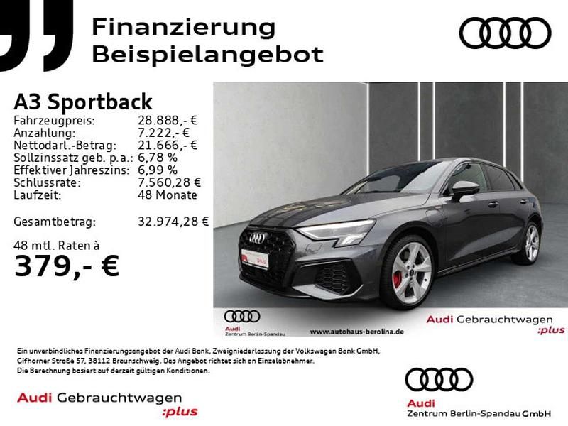 Daytonagrau perleffekt Gebraucht 2022 Audi A3 e-tron S-Line Kleinwagen | 28.290 € (Fairer Preis) - Bild 1/4