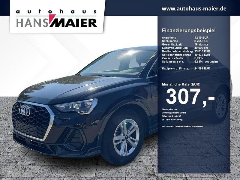 Mythosschwarz metallic Gebraucht 2022 Audi Q3 Sportback Basis SUV | 24.599 € (Fairer Preis) - Bild 1/4