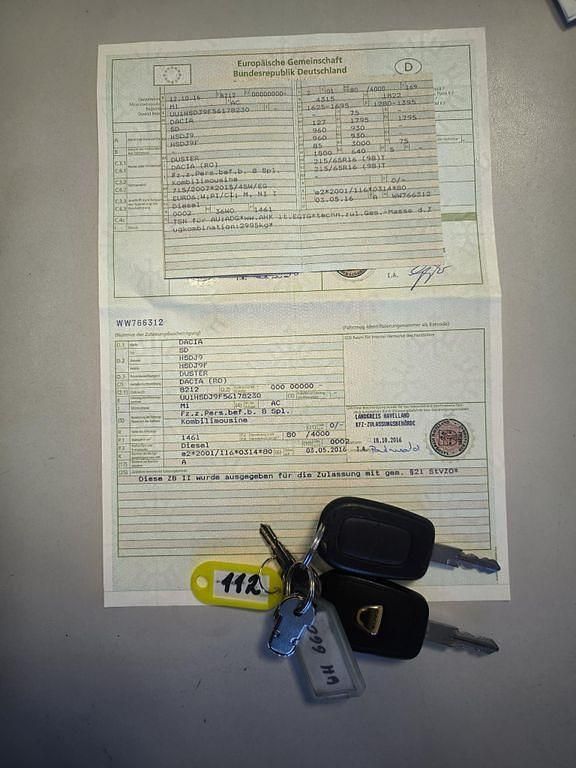 Gebraucht Dacia Duster Ambiance 109 PS (80 kW) 2016 Gletscherweiss SUV