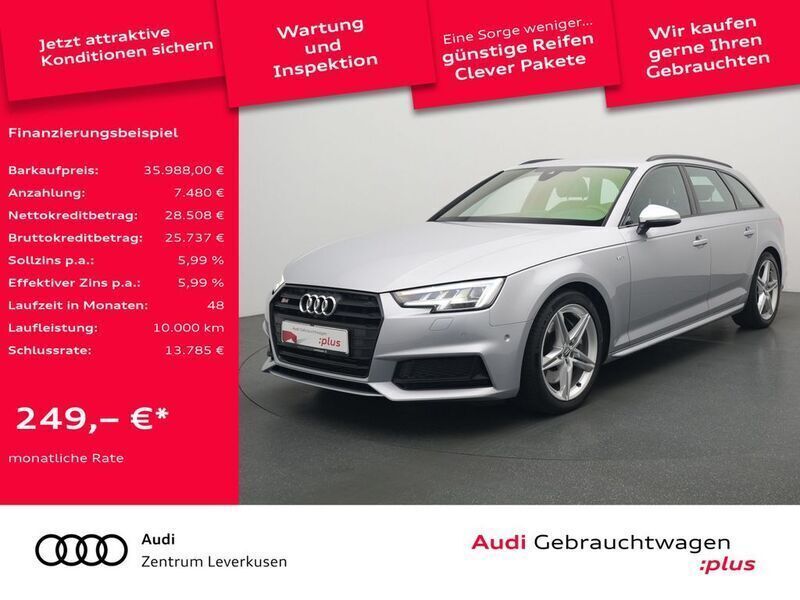 Florettsilber metallic Gebraucht 2017 Audi S4 Ambiente Kombi | 35.988 € (Fairer Preis) - Bild 1/4