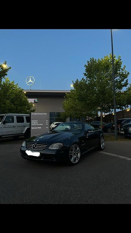 Blau Gebraucht 1998 Mercedes SLK230 Cabrio | 6.500 € (Teuer) - Bild 1/4