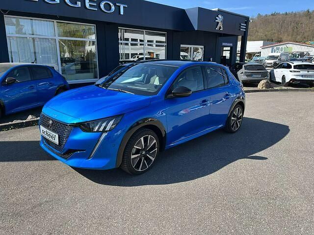 Gebraucht Peugeot e-208 GT 100 kW (136 PS) 2021 Blau/typ aussenverkleidung metal Kleinwagen