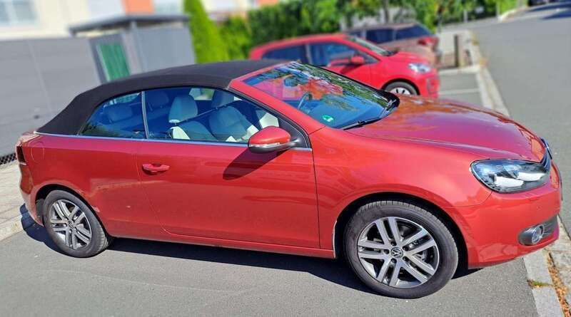 Rot Gebraucht 2013 VW Golf Cabriolet Cabrio | 14.900 € (Fairer Preis) - Bild 1/4
