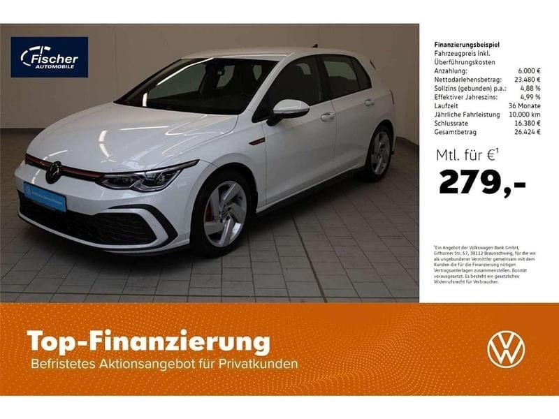 Pure white Gebraucht 2023 VW Golf VIII GTI Limousine | 28.980 € (Guter Preis) - Bild 1/4