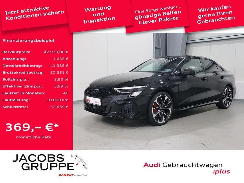 Mythosschwarz metallic Gebraucht 2023 Audi S3 Ambiente Limousine | 42.970 € (Fairer Preis) - Bild 1/4