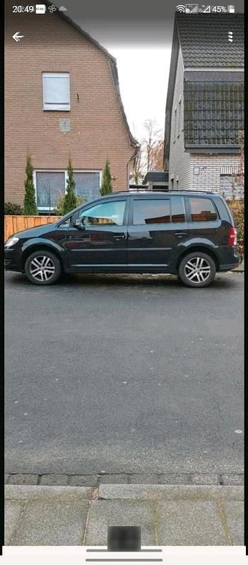 Gebraucht VW Touran 105 PS (77 kW) 2008 Schwarz Van / Kleinbus