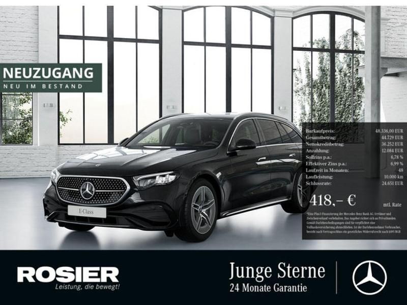 Schwarz / obsidianschwarz Gebraucht 2024 Mercedes E200 Advanced Kombi | 48.336 € (Fairer Preis) - Bild 1/3