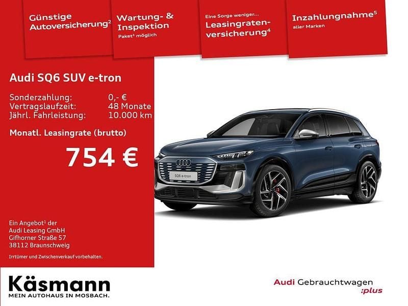Gebraucht Audi SQ6 e-tron Ambiente 359 kW (489 PS) 2025 Blau (plasmablau metallic) SUV
