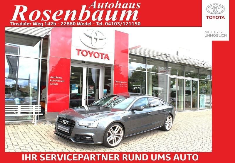 Grau Gebraucht 2016 Audi A5 Sportback S-Line Limousine | 16.990 € (Superpreis) - Bild 1/4