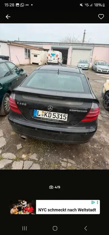 Second-hand Mercedes C200 163 CP (119 kW) 2002 Negru Coupe