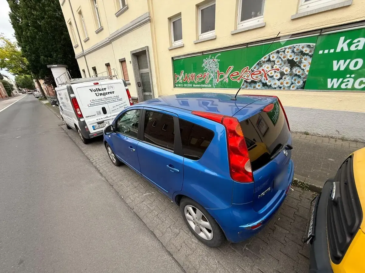 Gebraucht Nissan Note Acenta 88 PS (64 kW) 2007 Blau Kleinwagen