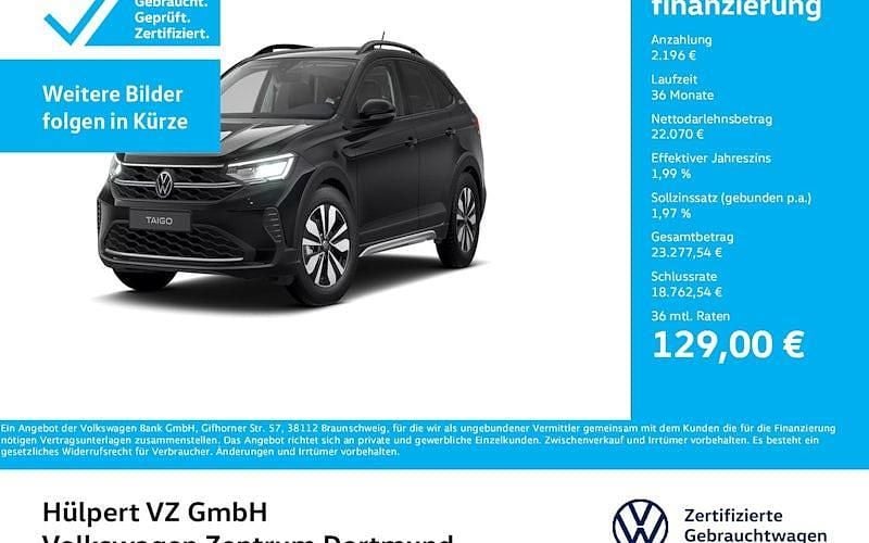 Schwarz Gebraucht 2024 VW Taigo Goal SUV | 24.266 € (Fairer Preis) - Bild 1/4